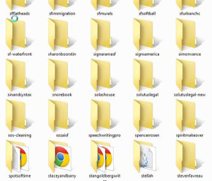 Where will I put all of these folders? Dropbox.